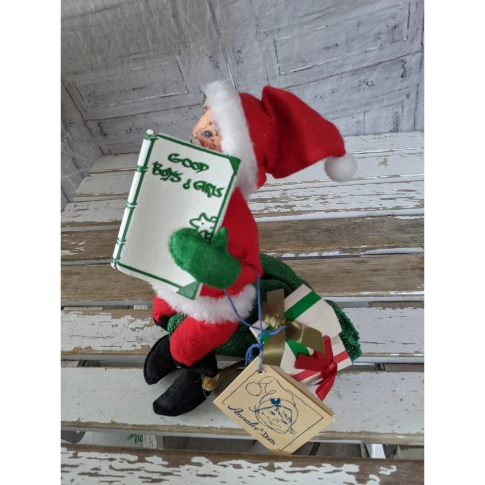 Vintage 1992 Santa reading‎ presents boys girls 522